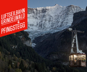 Ostergewinnspiel: Skydinner in der Luftseilbahn Grindelwald-Pfingstegg gewinnen