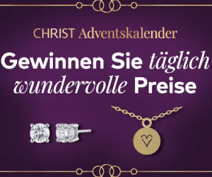 Christ Adventskalender: im Dezember täglich Uhren, Schmuck und mehr gewinnen