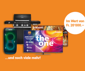 Wettbewerb: Grills, Lautsprecher, Kopfhörer oder TV gewinnen